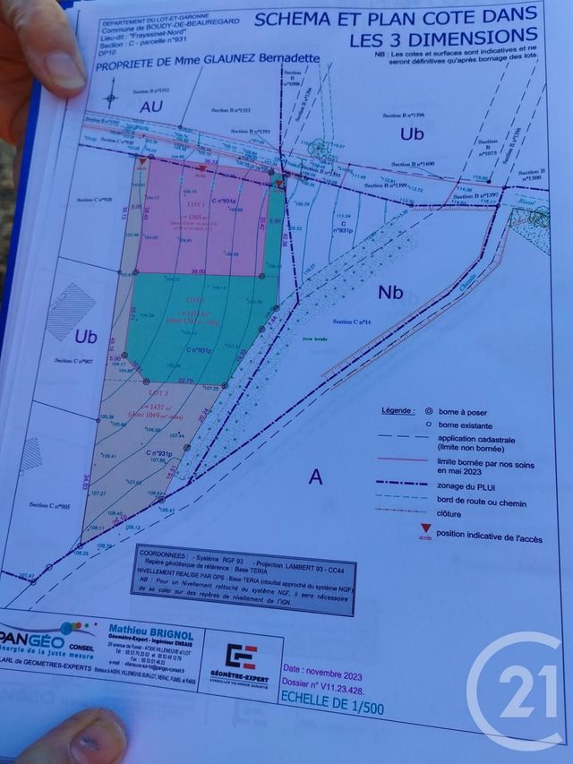 Afficher la photo en grand terrain à vendre - 5129.0 m2 - BOUDY DE BEAUREGARD - 47 - AQUITAINE - Century 21 Bastien Gonzalez